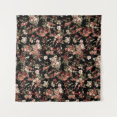 シームレスなフローラの背景：花模様。 タペストリー (正面(横))