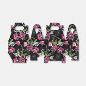 シームレスなフローラピンク葉の花水色部分 フェイバーボックス (折り畳みなし)