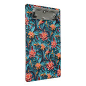 シームレスなフローラ紙パターンミニクリップボード ミニクリップボード (アングル)