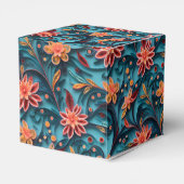 シームレスなフローラ紙パターン優先ボックス フェイバーボックス (裏面サイド)