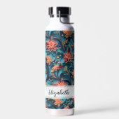 シームレスなフローラ紙パターン名水ボトル ウォーターボトル (左面)