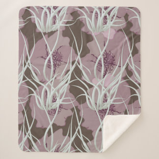 シームレスなフローラ背景、シームレスなパターン、  シェルパブランケット