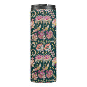 シームレスなフローラ背景。ピンクの花と葉 タンブラー (裏面)