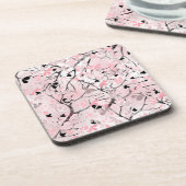 シームレスなフローラ葉春の花分岐ピン コースター (左側)