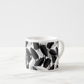 シームレスなフローラ葉熱帯フィクス装飾d エスプレッソカップ (正面右)