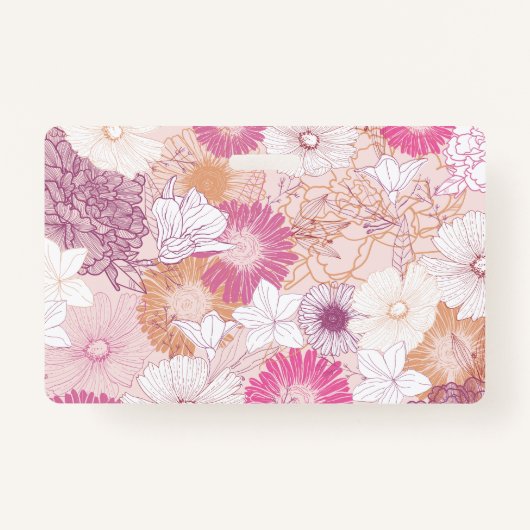 シームレスなフローラ バッジ (裏面)