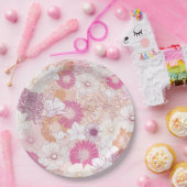 シームレスなフローラ ペーパープレート (パーティー)