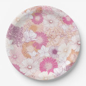 シームレスなフローラ ペーパープレート (正面)