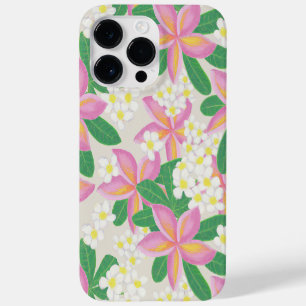 シームレスなプルメリアパターンアートプリント Case-Mate iPhone 14 PRO MAXケース