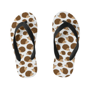 シームレスなヘッジホグパターン(ver.6) キッズビーチサンダル