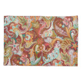 シームレスなペイズリーエレガント：背景パターン。 枕カバー (裏面)