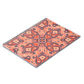 シームレスなペイズリー:ヴィンテージパターンデザイン。 ノートブック (左側)