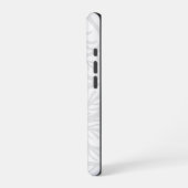 シームレスなホワイト背景のパターン iPhoneケース (左側面)