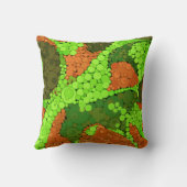 シームレスなポインチ絵を描リズムの手の円 クッション (裏面)