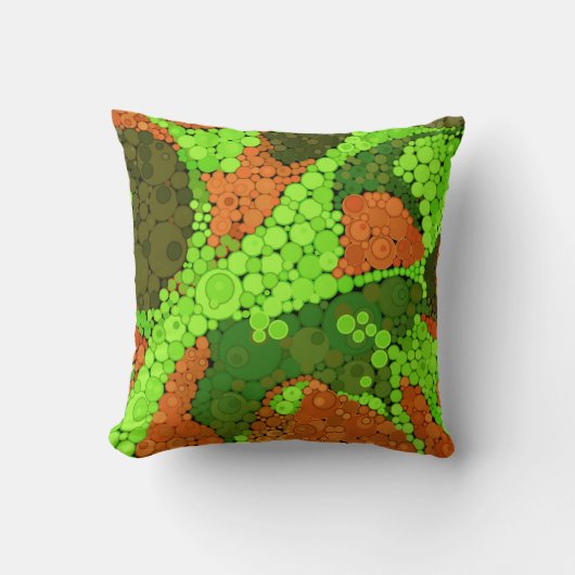 シームレスなポインチ絵を描リズムの手の円 クッション (正面)