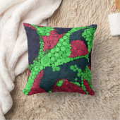 シームレスなポインチ絵を描リズムの手の円 クッション (ブランケット)