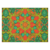 シームレスなポインチ絵を描リズムの手の円 テーブルクロス (正面(横))