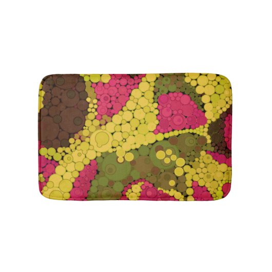 シームレスなポインチ絵を描リズムの手の円 バスマット (正面)