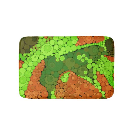 シームレスなポインチ絵を描リズムの手の円 バスマット (正面)