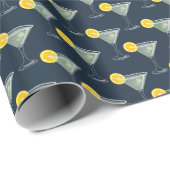 シームレスなマルガリータコックテールパターン ラッピングペーパー (ロールコーナー)