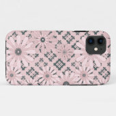 シームレスなモダン抽象芸術のプレイドフローラ Case-Mate iPhoneケース (裏面(横))