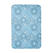 シームレスなモダン抽象芸術plaidフローラbl バスマット (正面縦)
