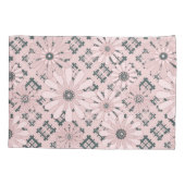 シームレスなモダン抽象芸術plaidフローラpi 枕カバー (裏面)