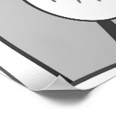 シームレスなモノクロフローラルパターン。手書きフロー ポスター (角)