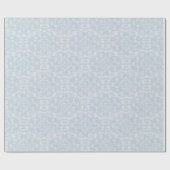 シームレスなライトブルー、ピンクとホワイトマンダラ ラッピングペーパー (フラット)