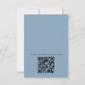 シームレスなライトブルー、ピンクとホワイトマンダラ 出欠カード (裏面)