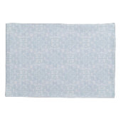 シームレスなライトブルー、ピンクとホワイトマンダラ 枕カバー (裏面)