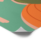 シームレスなリピートパターンのスウォッチ。 のヴィンテージ デザイン ポスター (角)