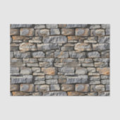 シームレスなルスティックスタックストーンのデコパージュ 薄葉紙 (正面)