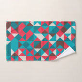 シームレスなレトロな幾何学的なパターン洗浄布 バスタオルセット (ハンドタオル)