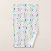 シームレスなレトロカラーデザイン円水玉模様pa バスタオルセット (ハンドタオル)