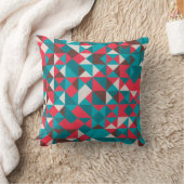 シームレスなレトロジオメトリックパターン クッション (ブランケット)