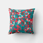 シームレスなレトロジオメトリックパターン クッション (裏面)