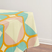 シームレスなレトロパターン 角の丸い四角形 テーブルクロス (インサイチュ)