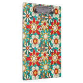 シームレスなレトロフローラルパターン。ヴィンテージ装飾 クリップボード (右)