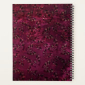 シームレスなレトロヴィンテージキッズ抽象芸術バットフライパット プランナー手帳 (裏面)