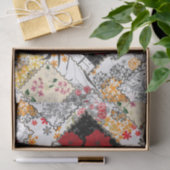 シームレスなレトロヴィンテージパッチワークキルティングパッチ 薄葉紙 (ギフト)