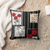 シームレスなレトロヴィンテージパッチワークキルティングポピー クッション (ブランケット)