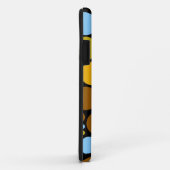 シームレスなレトロ水玉模様 |イエローブルーアクア Case-Mate iPhoneケース (裏面/右)