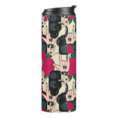 シームレスなロック音楽、抽象芸術パターン。 タンブラー (回転左)