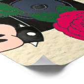 シームレスなロック音楽、抽象芸術パターン。 ポスター (角)