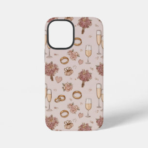 シームレスなロマン結婚ティックのパターン iPhone 12 MINIケース