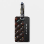 シームレスなヴィンテージエンボスラゲージタグ ラゲッジタグ (裏面縦)