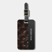 シームレスなヴィンテージエンボスラゲージタグ ラゲッジタグ (正面縦)