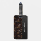 シームレスなヴィンテージエンボスラゲージタグ ラゲッジタグ (裏面縦)