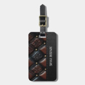 シームレスなヴィンテージエンボスラゲージタグ ラゲッジタグ (正面縦)